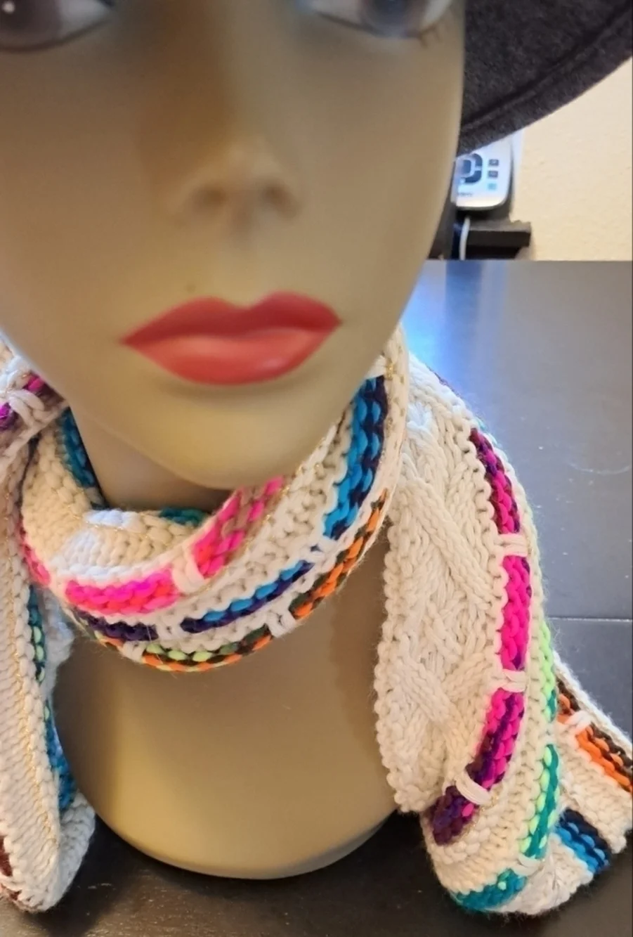 Steve Madden Rainbow Knit Infinity Scarf